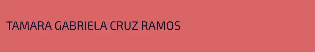 TAMARA GABRIELA CRUZ RAMOS